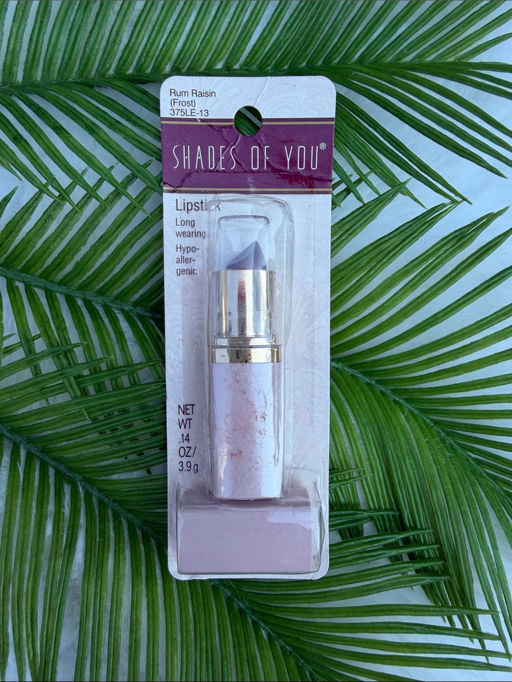 NIB Vintage Maybelline Shades of You Long Wearing Lipstick Rum Raisin (Frost)